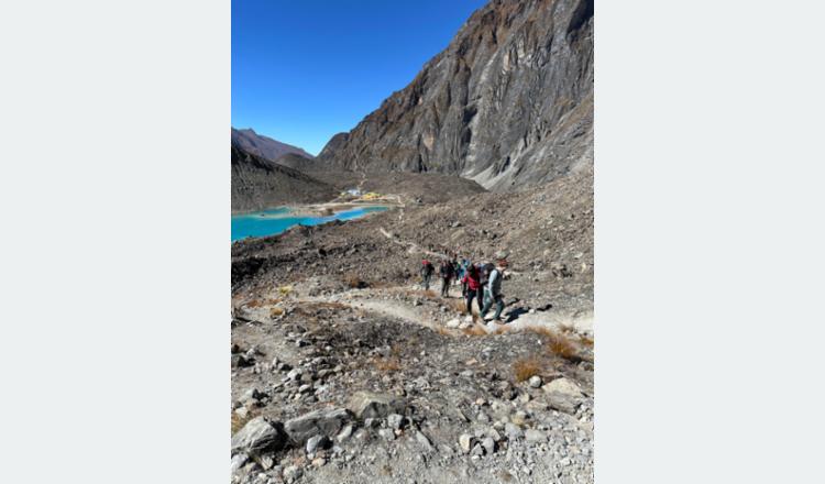 पदमार्ग निर्माण भएपछि अन्नपूर्ण आधार शिविर पुग्ने पर्यटकको चाप बढ्यो
