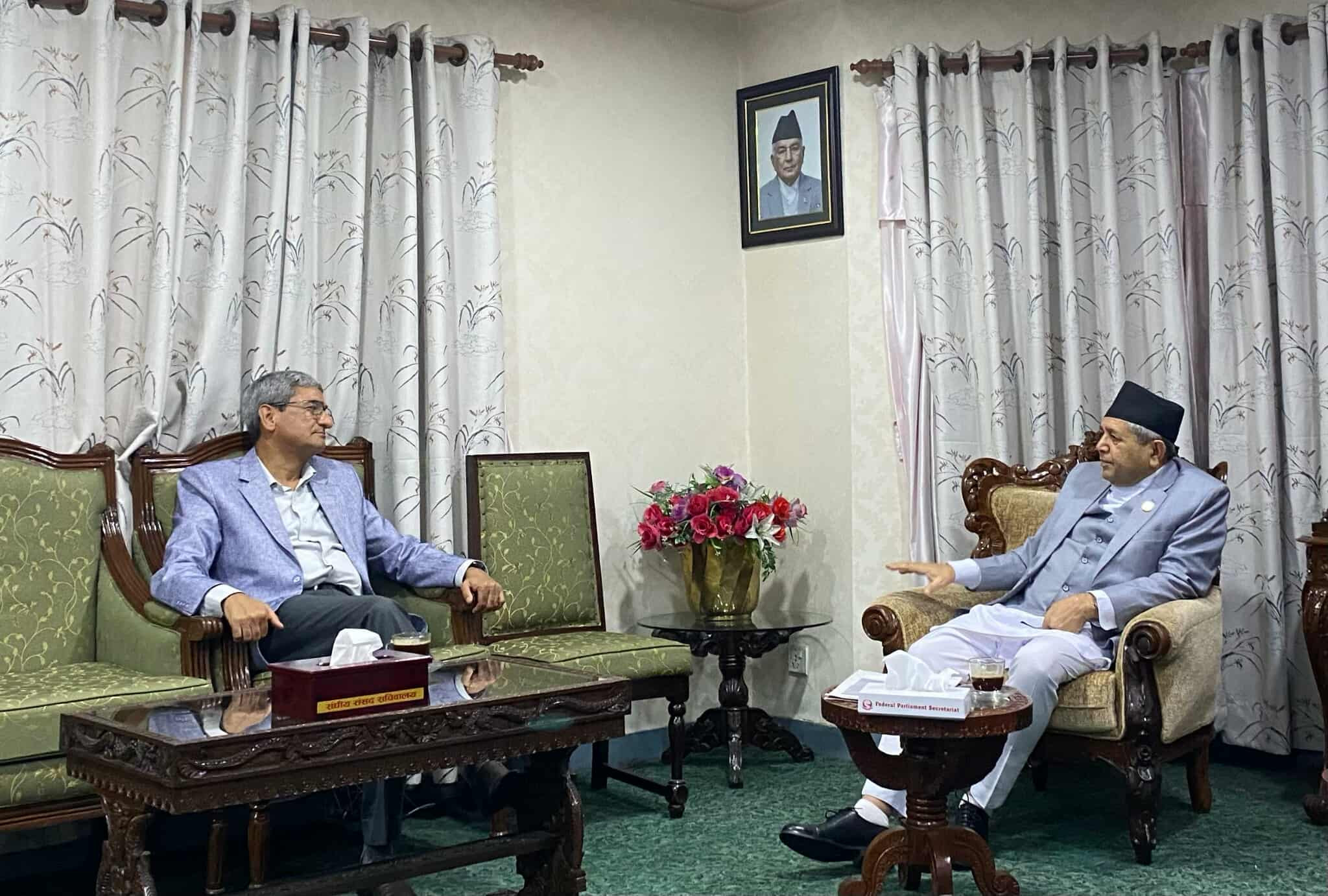 संसद्को अवरोधबारे सभामुखले गरे गृहमन्त्री लेखकसँग छलफल