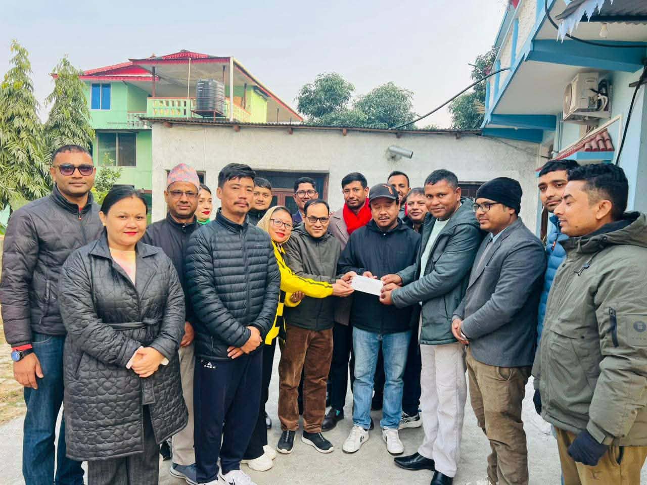 कृष्णप्रसाद भट्टराई स्मृति गोल्डकप : प्रजातन्त्रवादी प्राध्यापक संघद्दारा दुई लाख ५१ हजार सहयोग