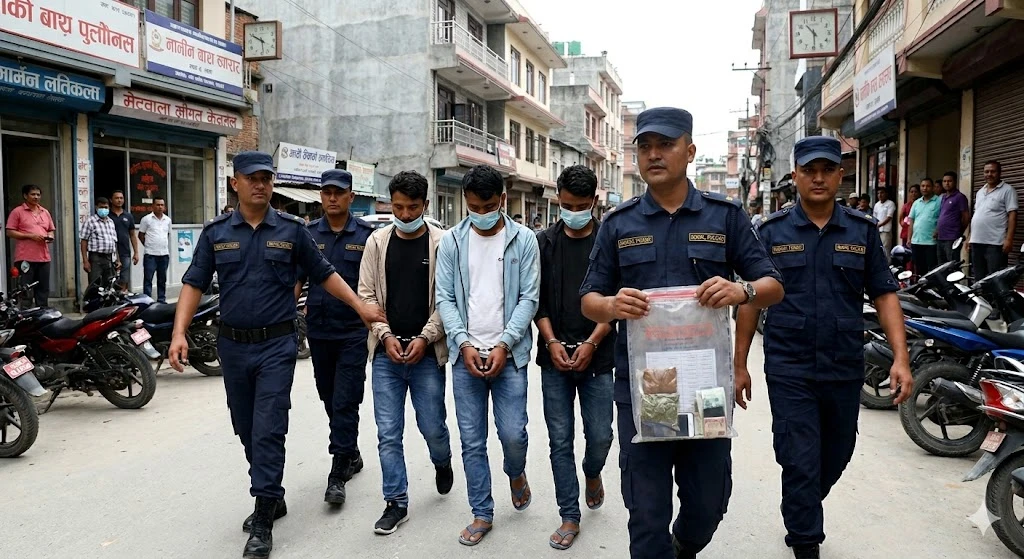 काठमाडौंमा प्रहरीको ‘स्वीप अपरेसन’: ७५ जना पक्राउ, १२ फरार कसुरदार र प्रतिवादीसमेत नियन्त्रणमा