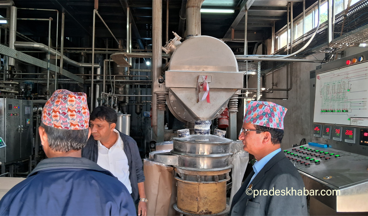 बागमतीको धुलो दुध कारखानाको भविष्यमाथि प्रश्न, मन्त्री पौडेलले गरे अनुगमन