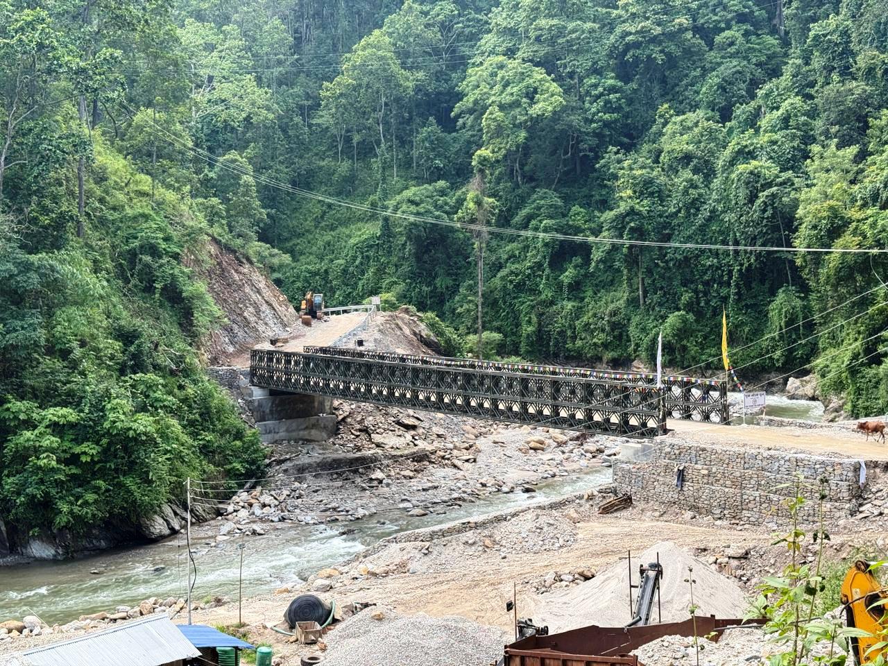 इलामको पुवा खोलामा बेलिब्रिज निर्माण, ३६ किमी दुरी छोटियो