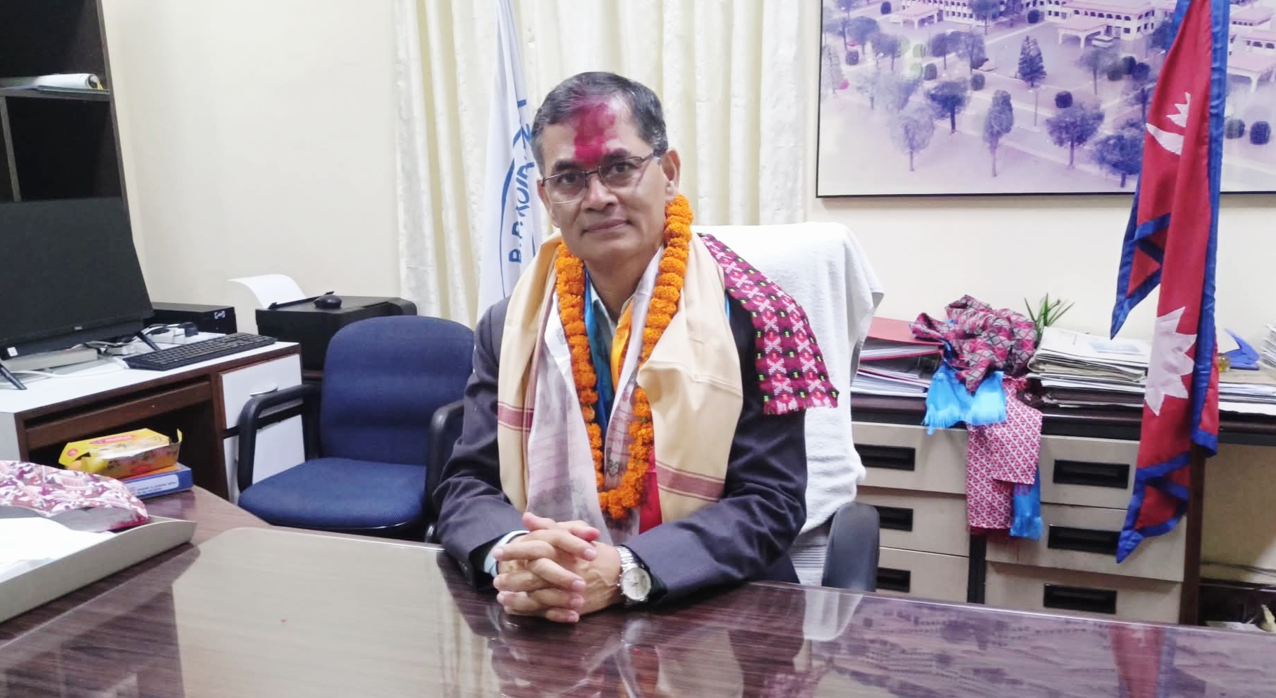वीपी प्रतिष्ठानलाई स्वास्थ्य शिक्षामा अग्रणी बनाउने उपकुलपति श्रेष्ठको प्रतिवद्धता