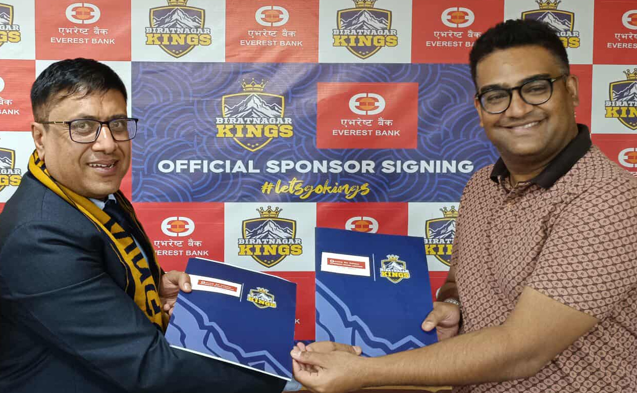 विराटनगर किङ्ग्समा एभरेस्ट बैंकको प्रायोजन, एनपीएल खेल र व्यवसायिक साझेदारी सुदृढ