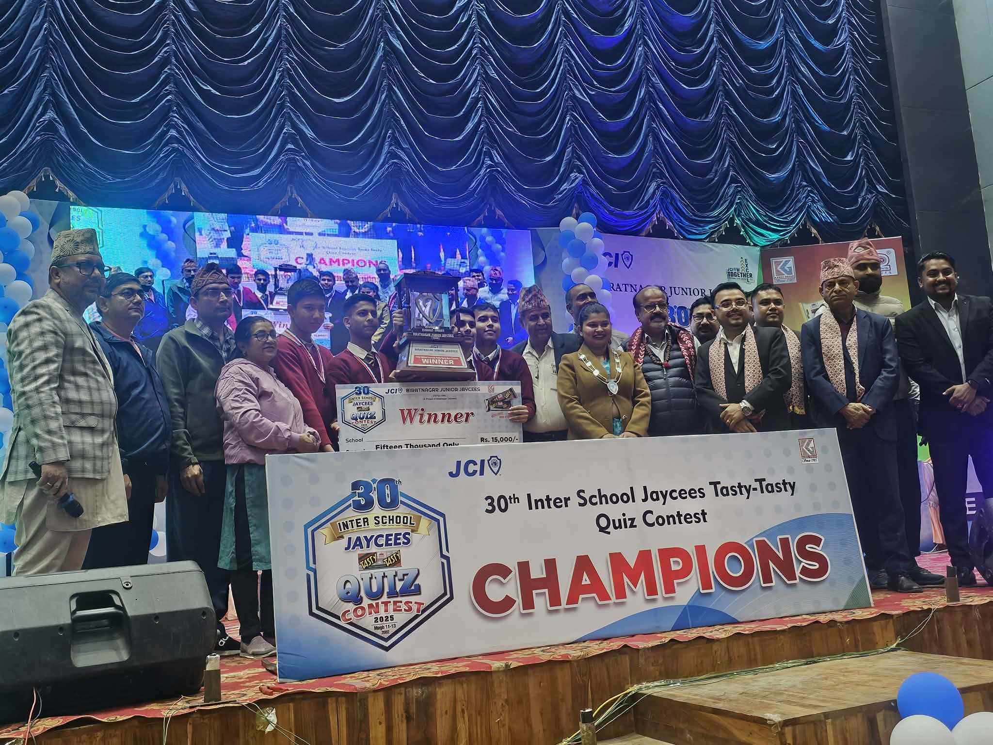 जेसीज ‘टेस्टी–टेस्टी’ हाजिरीजवाफः १८ विद्यालयलाई पछि पार्दै बिकेभिएम स्कुल च्याम्पियन