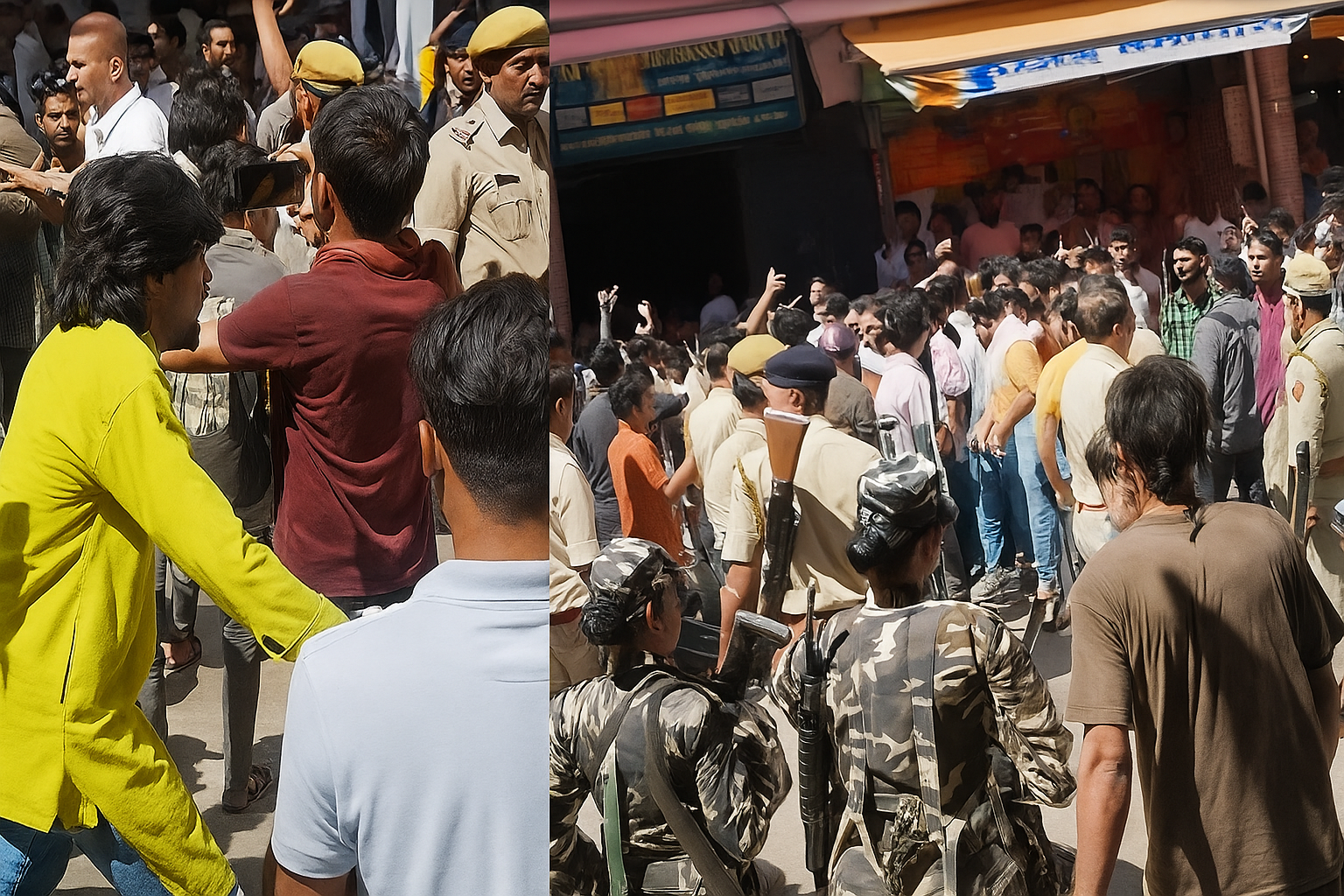 जोगवनी तनावग्रस्त हुदाँ नेपाल–भारत सीमा बन्द, ठूलो संख्यामा सुरक्षाकर्मी परिचालन