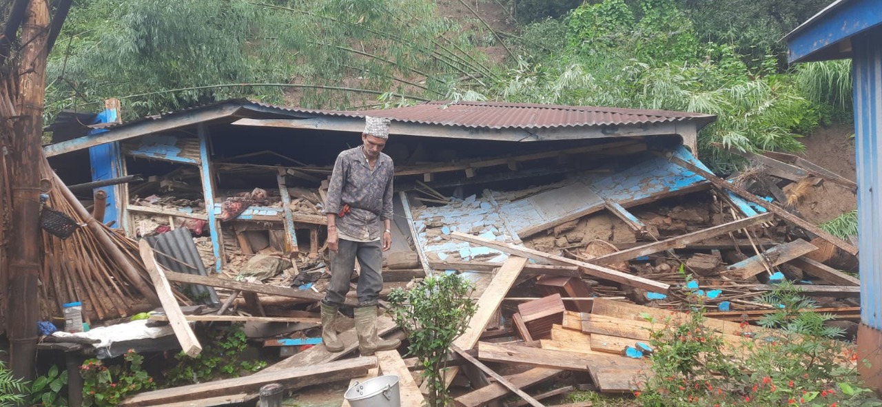 इलामका ६ स्थानीय तहमा ९ सय १९ घरमा क्षति, चार सय संरचना भत्किए
