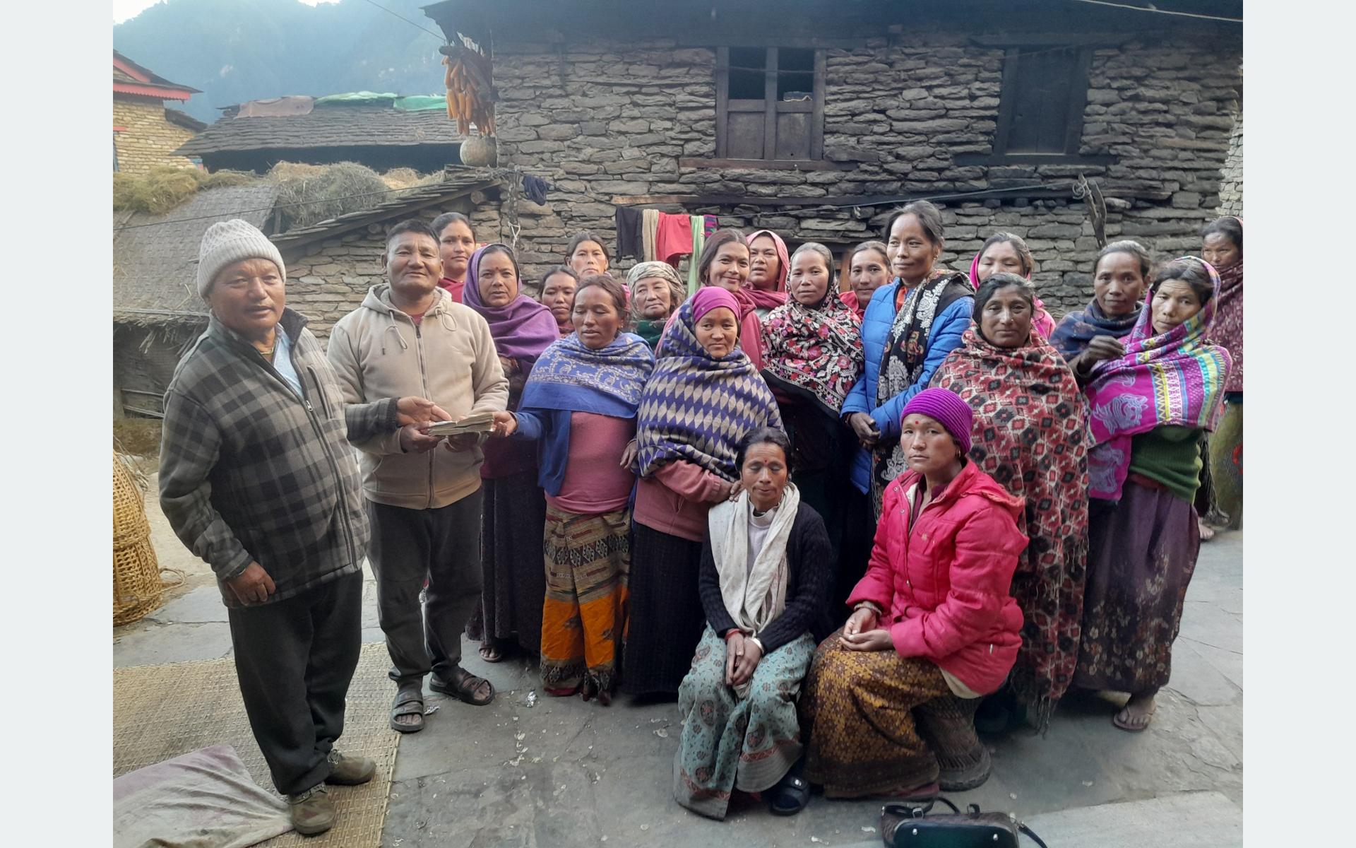 देउसी भैलोमा सङ्कलित दुई लाख सडक निर्माणमा सहयोग