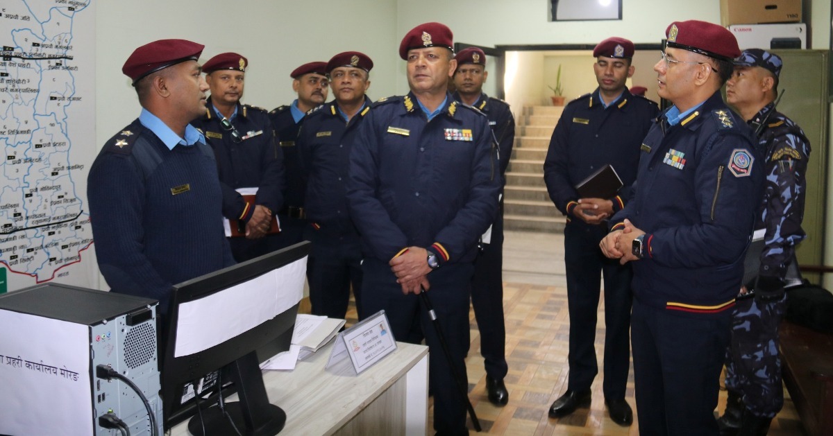 मोरङमा डीआईजी घिमिरेको स्थलगत निरीक्षण