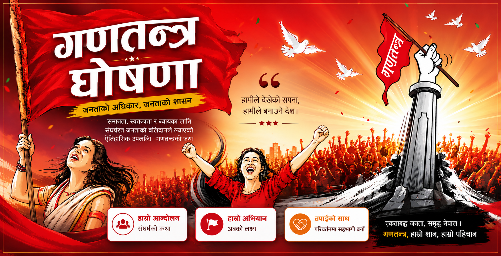 आज १९ औं गणतन्त्र दिवस मनाइँदै