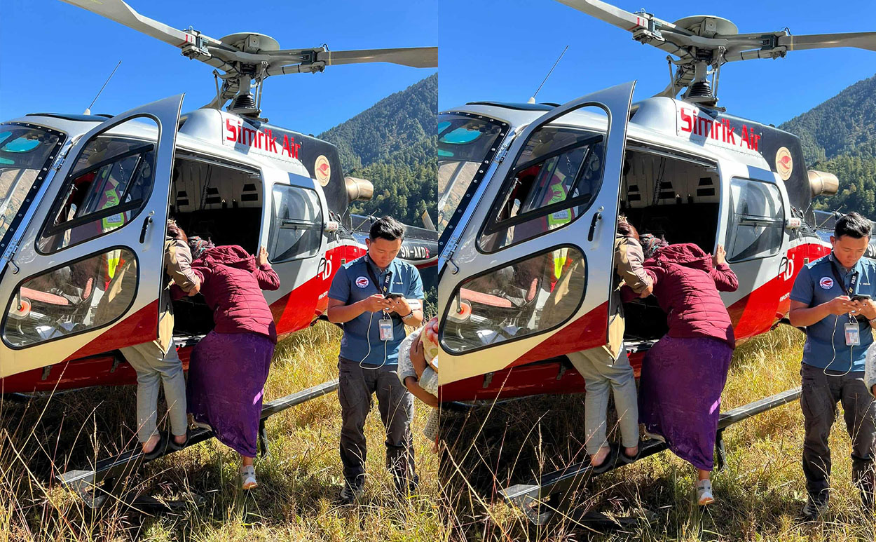 उत्तरी गोरखाबाट सुत्केरी र शिशु हवाई उद्धार, गण्डकी अस्पताल पोखरा पुर्‍याइयो