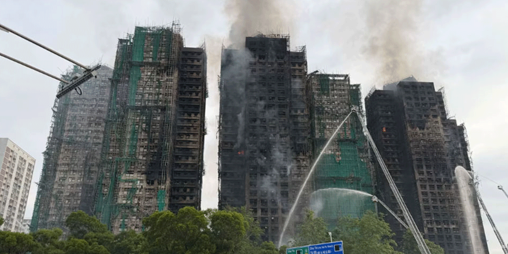 हङकङको आवासीय क्षेत्रमा भिषण आगलागी, ४४ जनाको मृत्यु