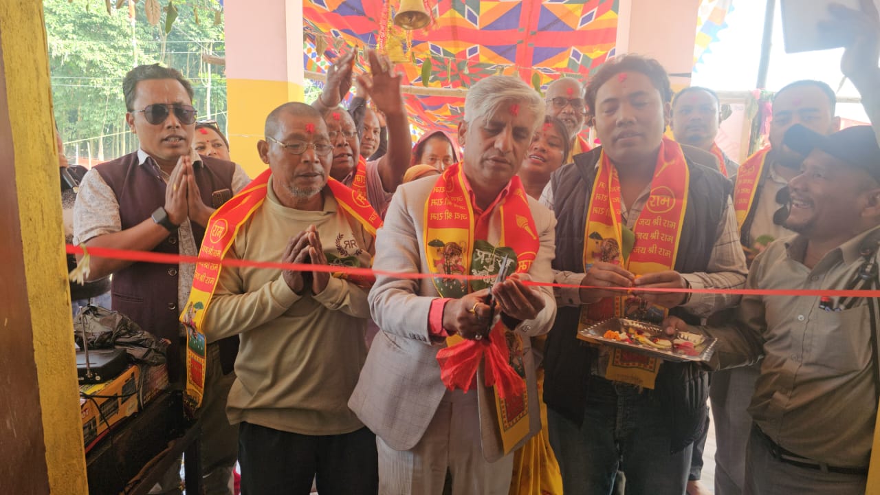 मन्दिर उद्घाटन गर्दै पूर्व मुख्यमन्त्री कार्कीले भने,‘सक्रिय नागरिक सहभागिताले मात्र विकास स्थायी हुन्छ।’