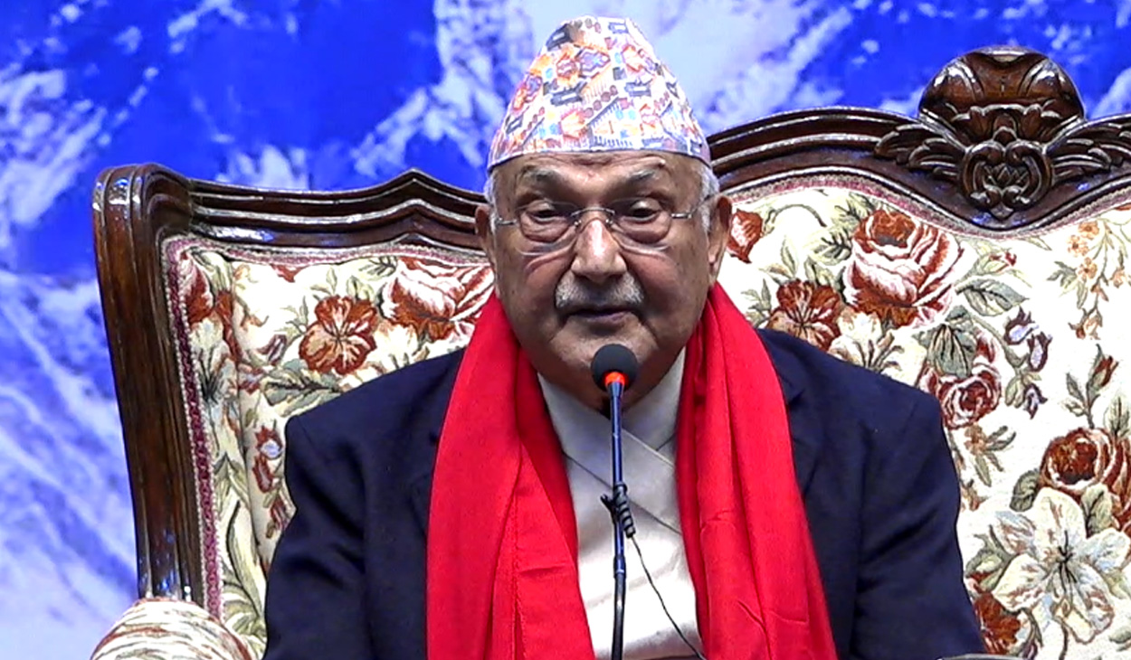 नेपालमा नेपाली सरकार हुनुपर्दछ, विदेशीको सरकार होइन : ओली