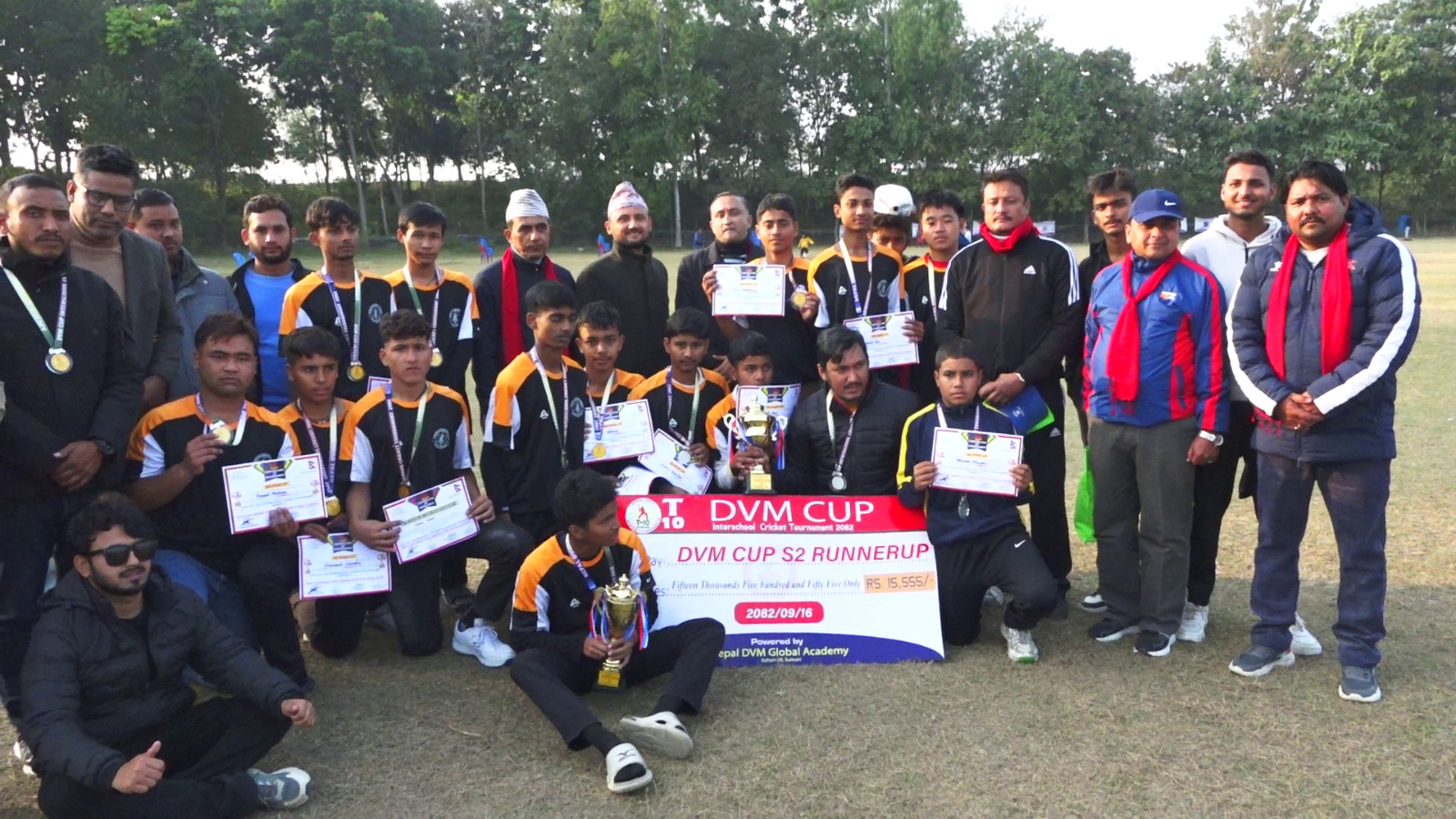 मैत्रीपूर्ण अन्तरविद्यालय क्रिकेट प्रतियोगितामा इटहरीको डिभिएम सगरमाथा विजयी