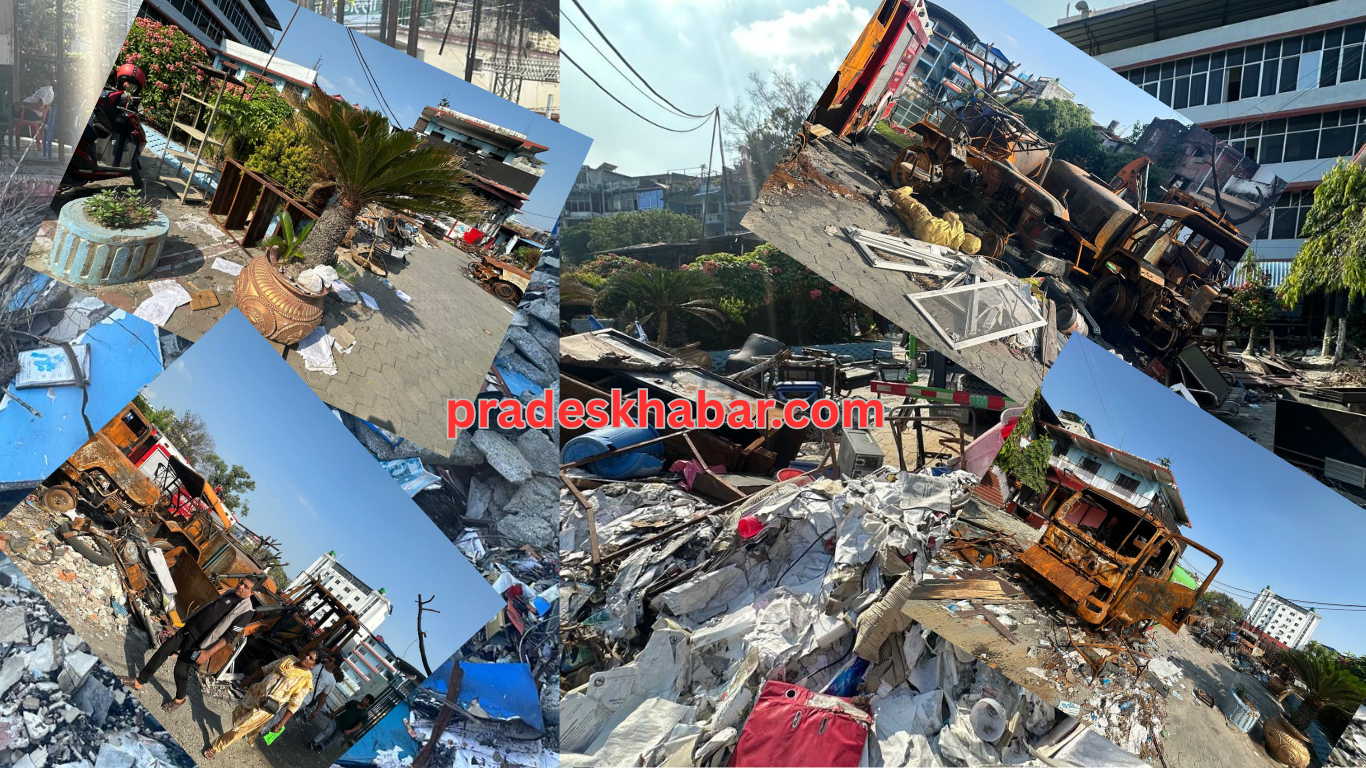 गिज्याइरहेको इटहरी : जेनजी आन्दोलनपछिका भग्नावशेष अझै उठेनन्