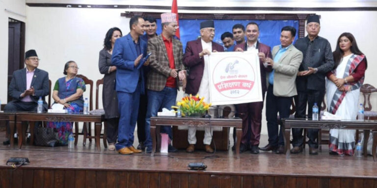 प्रधानमन्त्रीद्वारा प्रेस चौतारी नेपालको प्रशिक्षण वर्ष–२०८२ को ‘लोगो’ सार्वजनिक