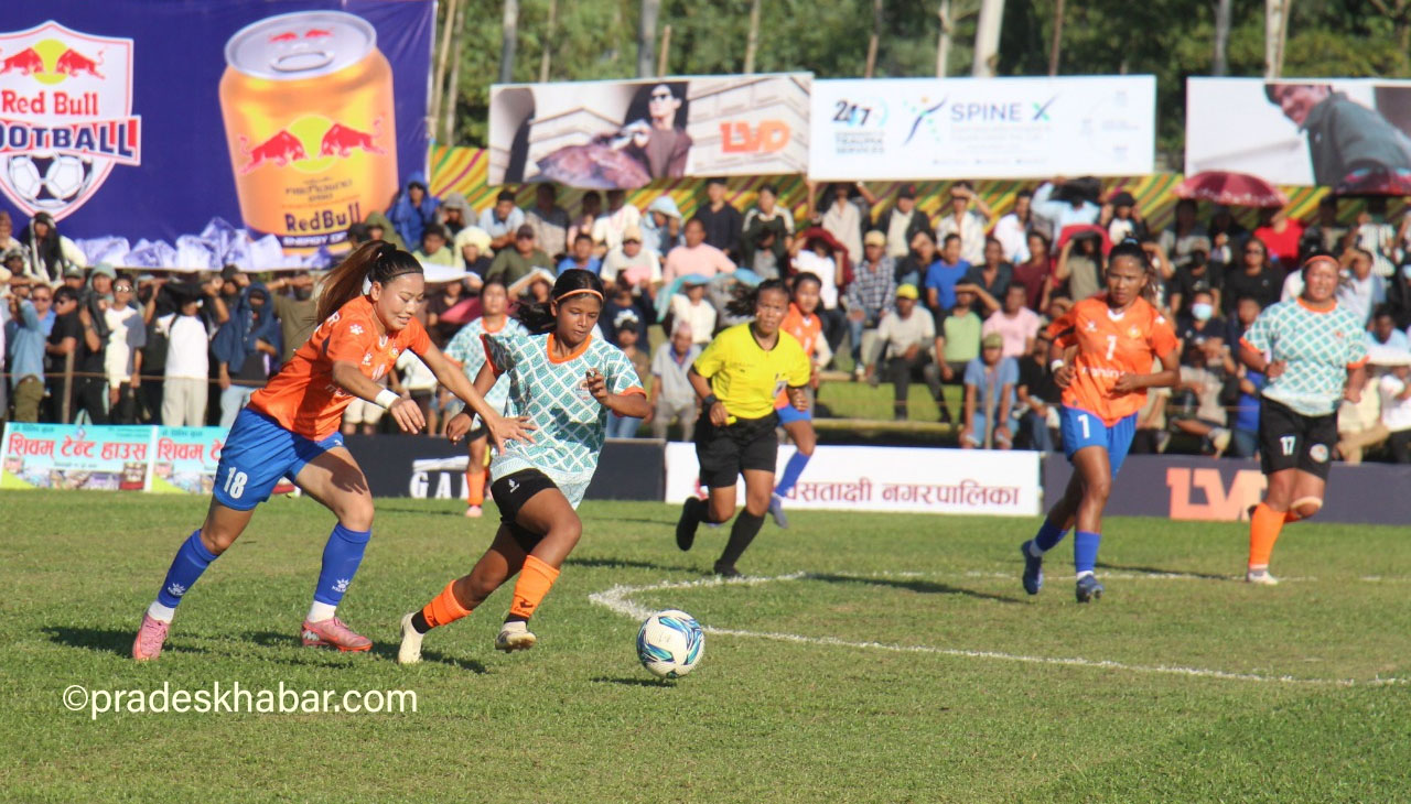 रश्मिको ह्याट्रिकसँगै एपिएफ झापा महिला गोल्डकपको सेमिफाइनलमा