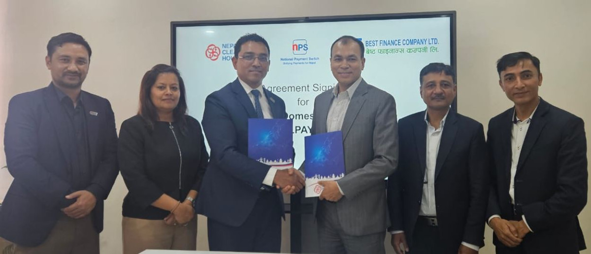 बेष्ट फाइनान्स नेपालपे कार्ड प्रिन्सिपल मेम्बरसिपमा आबद्ध, एनसीएचएलसँग सम्झौता