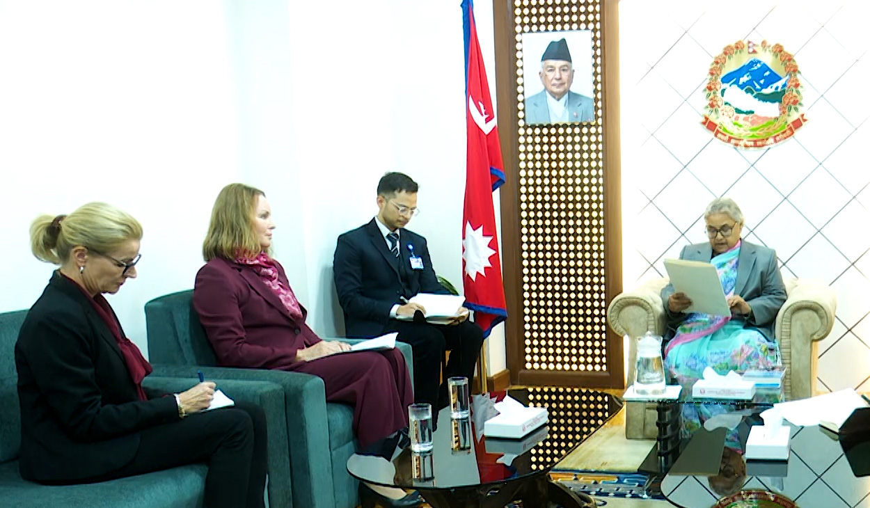 प्रधानमन्त्री कार्कीसँग नर्वेली राजदूतको शिष्टाचार भेट