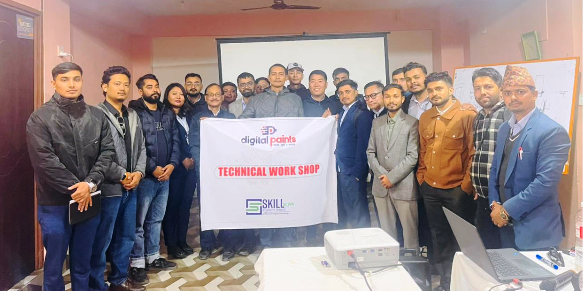 डिजिटल पेन्टस् र स्किल सेवा इस्ट्रन नेपालबीचको सहकार्यमा एकदिने प्राविधिक वर्कसप सम्पन्न