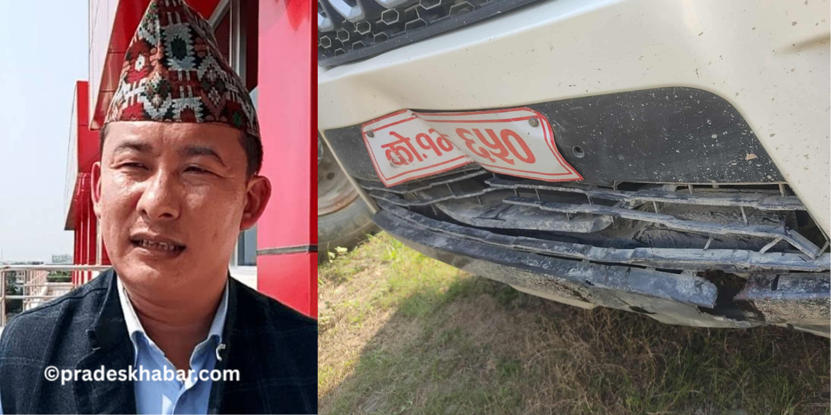 माओवादी नेता इन्द्र आङ्बो चढ्ने गाडीको ठक्करबाट ३५ वर्षीय प्रवेशको मृत्यु