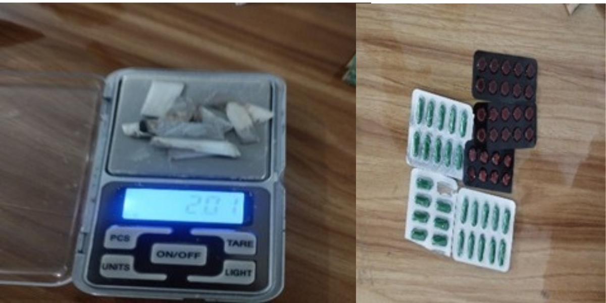 दमकबाट लागूऔषधसहित एक युवा पक्राउ