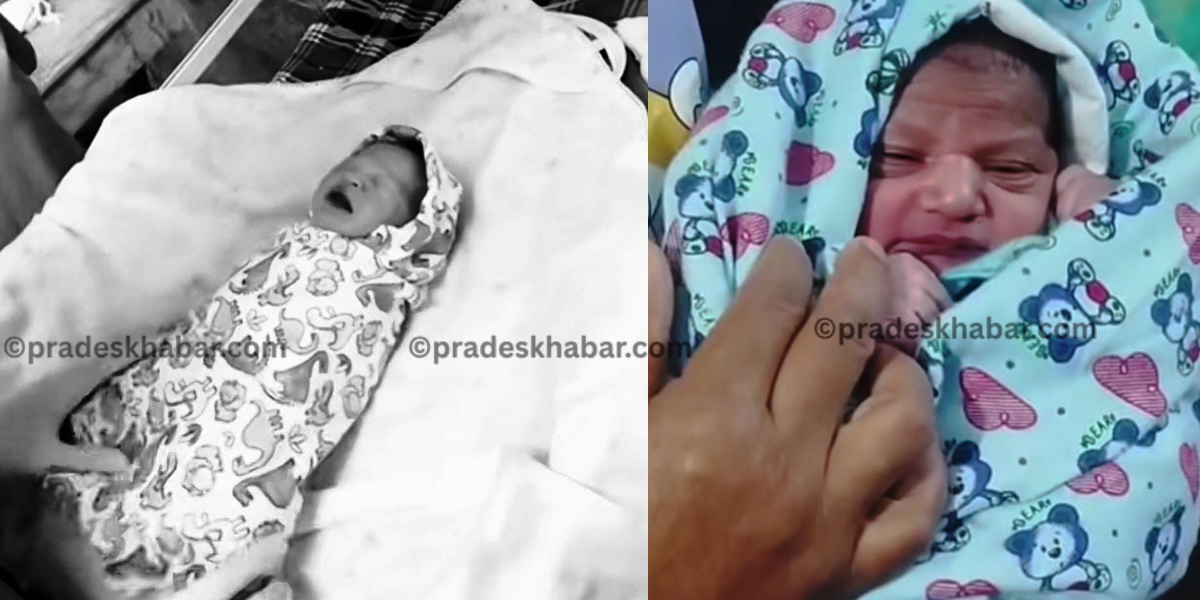 बराहक्षेत्रको सडक छेउमा बेवारिसे नवजात शिशु फेला