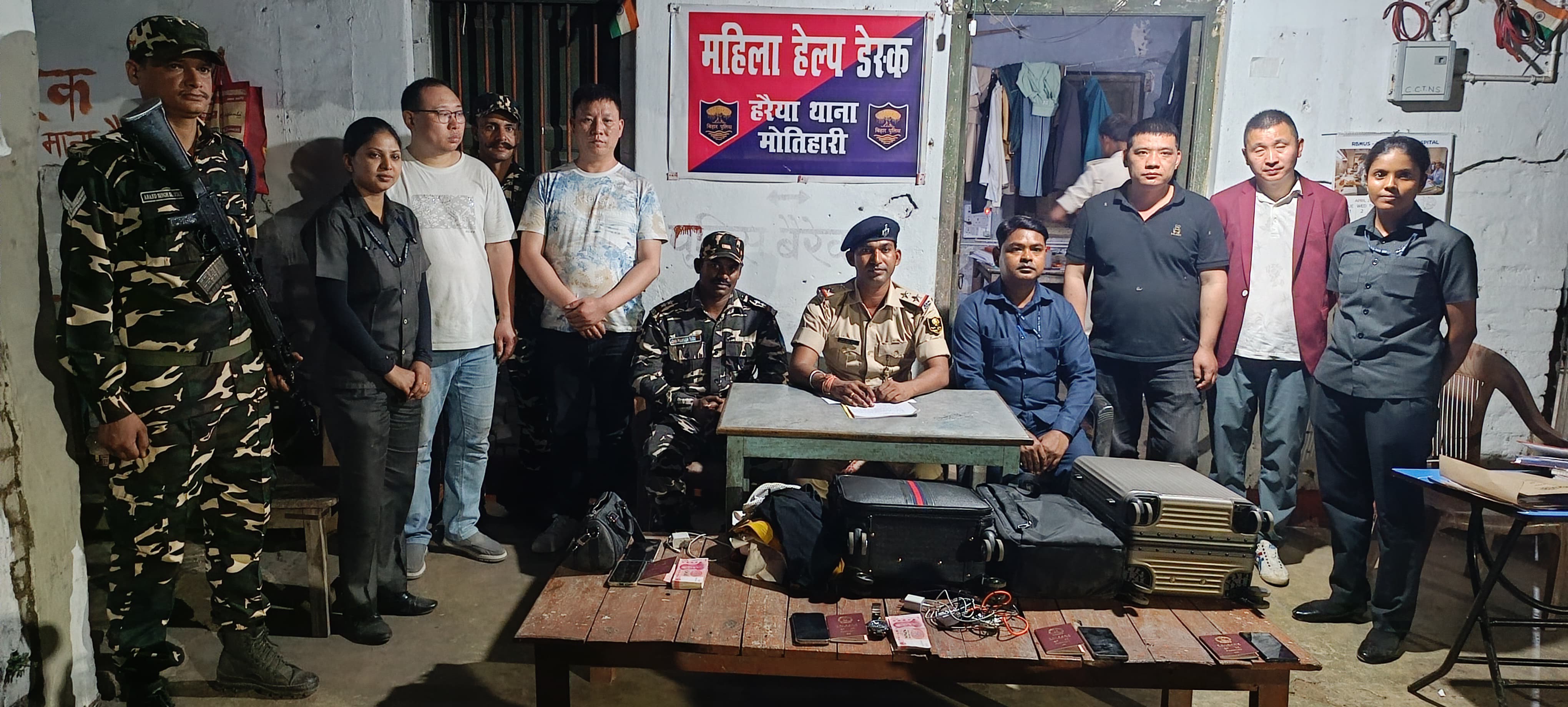 मोतीहारीमा ४ जना चिनियाँ नागरिक पक्राउ