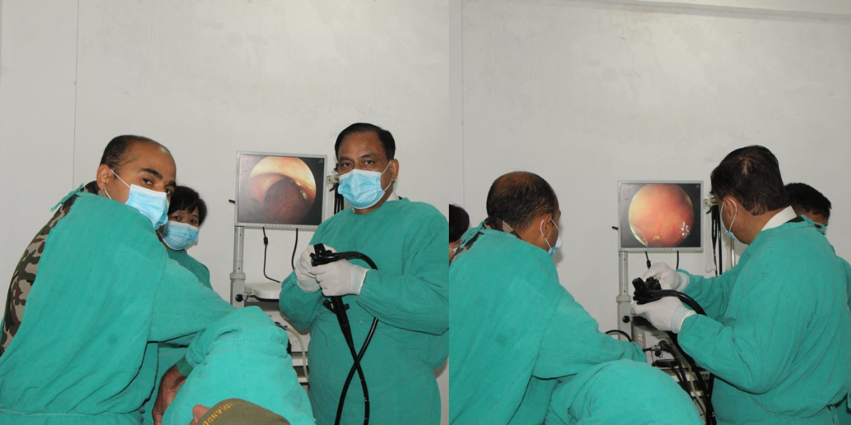 सैनिक अस्पताल इटहरीमा निःशुल्क पेट रोग स्वास्थ्य शिविर सम्पन्न