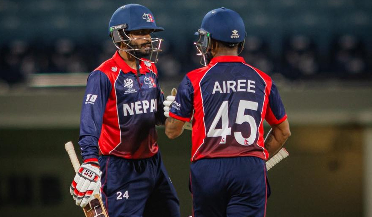टी–२० विश्वकप वार्मअप खेलमा नेपालको विजयी सुरुआत, युएई ७ विकेटले पराजित