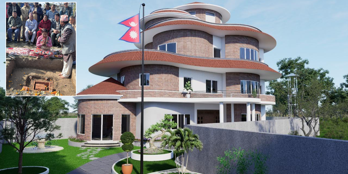 ‘ओली कुटी’को निर्माण सुरु, राधिका शाक्यले गरिन् शिलान्यास