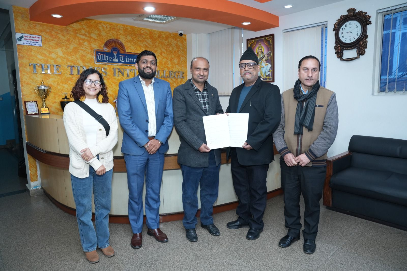 नेपालमा साइबर सुरक्षा शिक्षा प्रदान गर्न टाइम्स कलेज र वान कभरबीच समझदारी