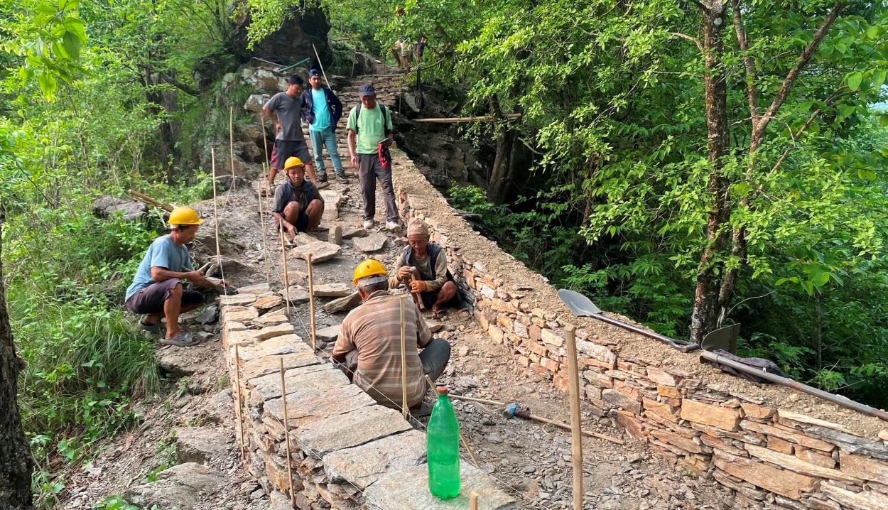 ‘ग्रेटर मुन्दुम’ पदमार्ग निर्माणले गति लिँदै