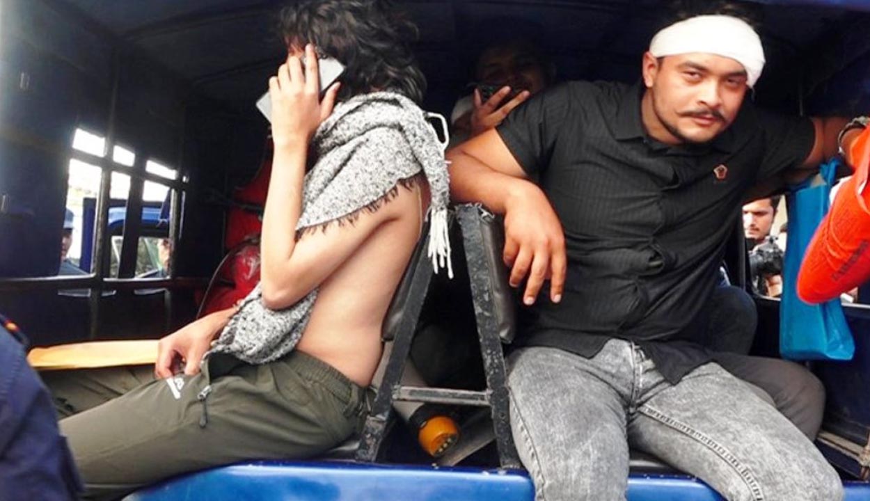 सिंहदरबार पुगेका जेनजी आन्दोलनका घाइते पक्राउ