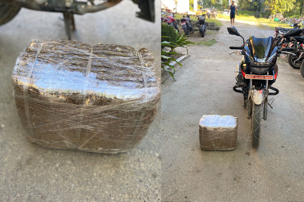 लागू औषध गाँजा सहित मानिस र सवारी नियन्त्रणमा