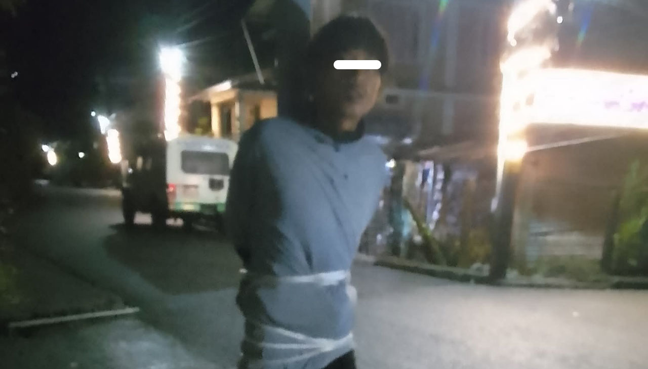 धरानमा भाँडा–बर्तन चोरी गर्दै गर्दा युवक पक्राउ