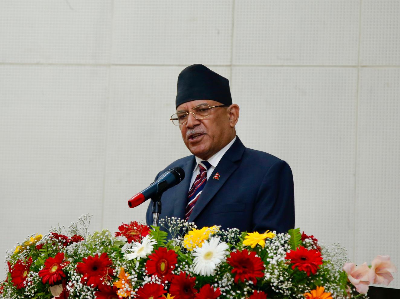 प्रचण्डले भने, ‘गिरिजाको सपना पूरा गर्न अघि बढौँ'