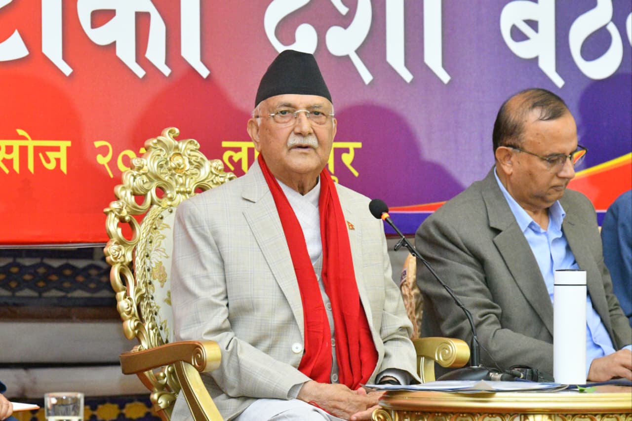 देशलाई सुशासन, विकास र शान्तिको बाटोमा फर्काउन जरुरी छ : अध्यक्ष ओली