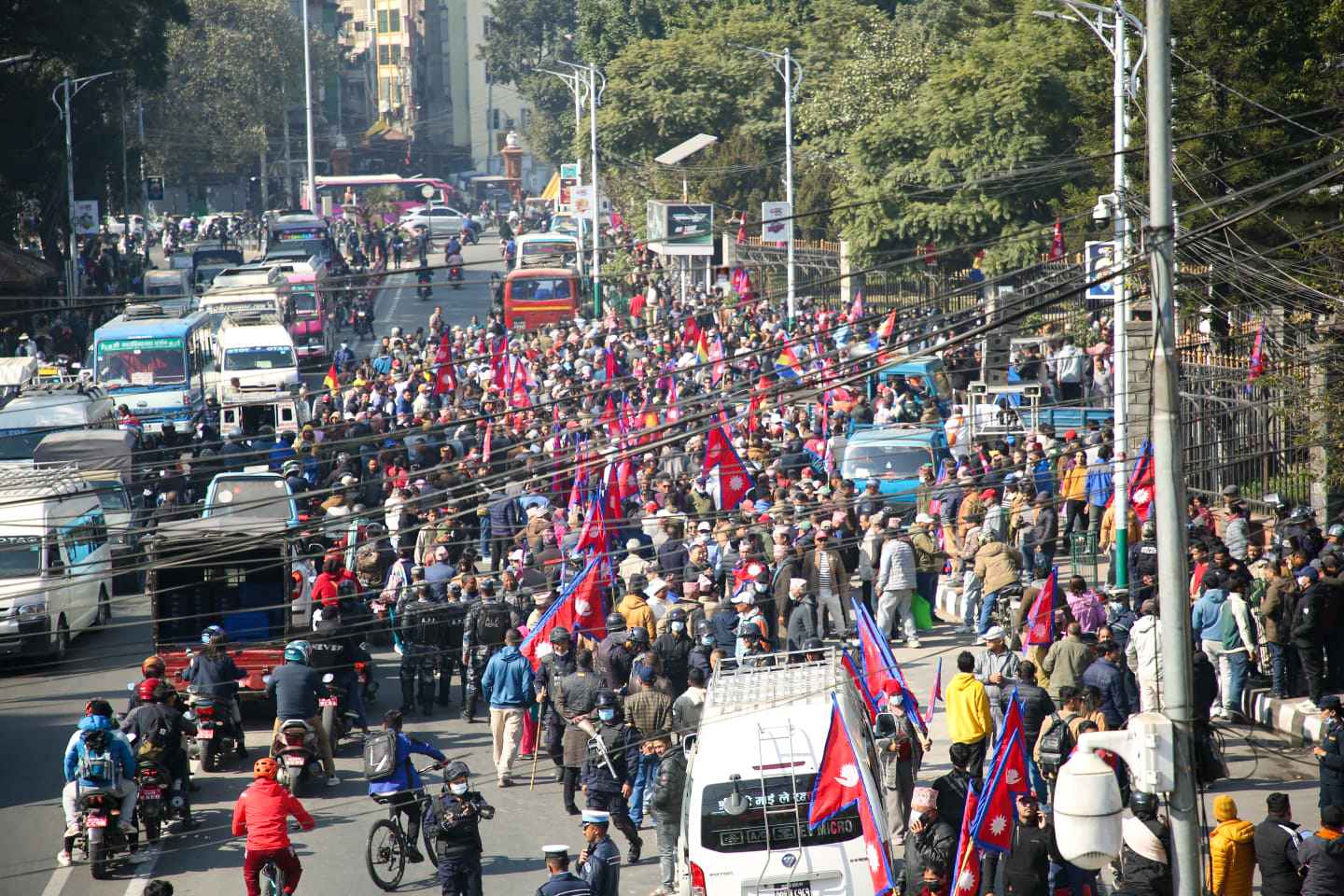 राप्रपाको जनदबाबमूलक विरोध कार्यक्रम (तस्बिरहरू)