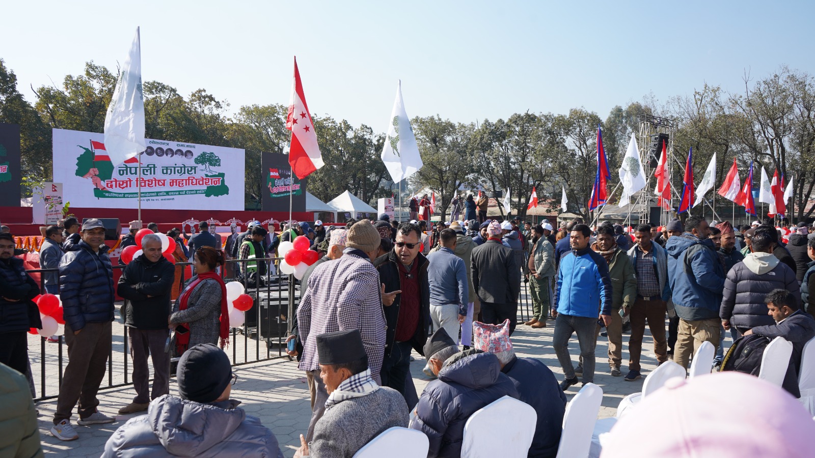 कांग्रेस दोस्रो विशेष महाधिवेशनको र्‍याली सुरु