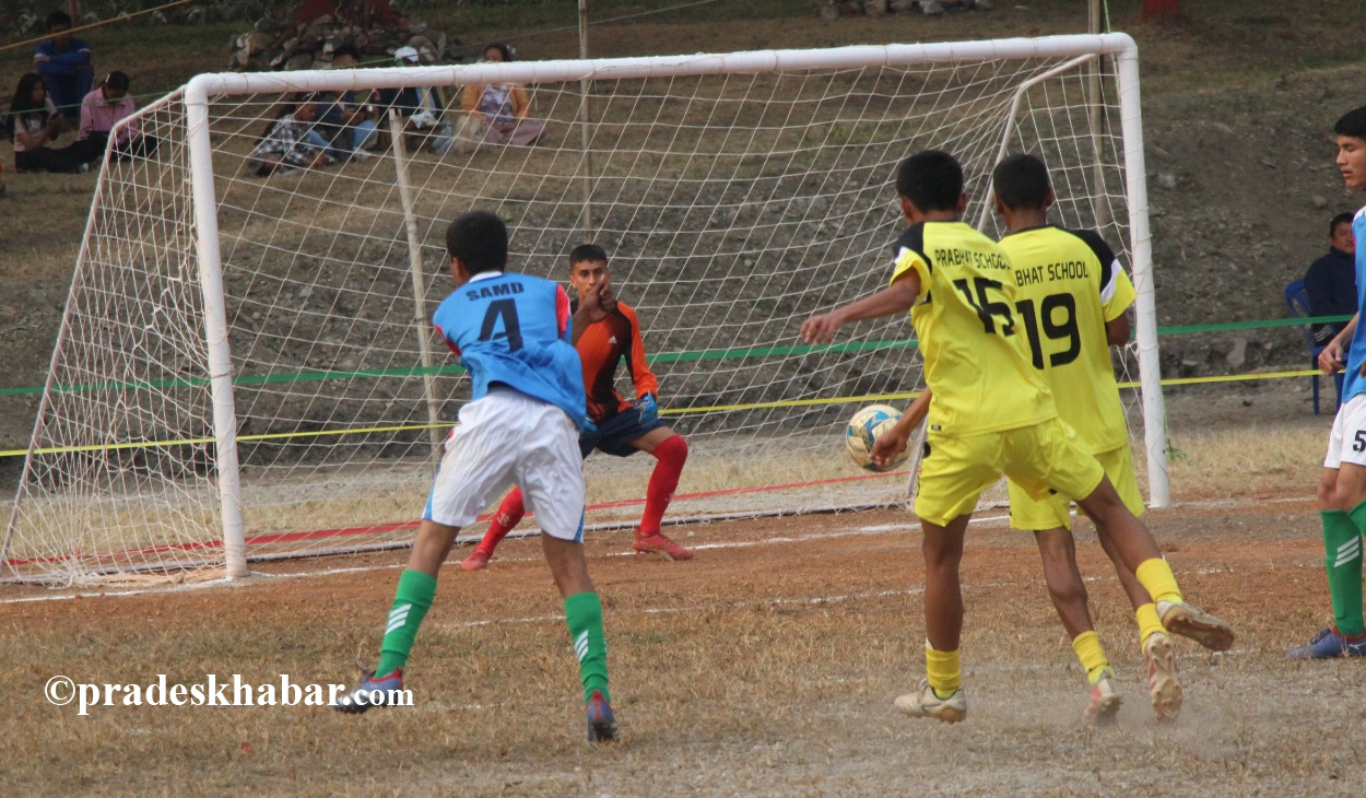 डीआइजी रनिङ कप फुटबलः दिल्ली पब्लिक स्कुल विराटनगर र प्रभाव सेकेण्डरी धरान विजयी