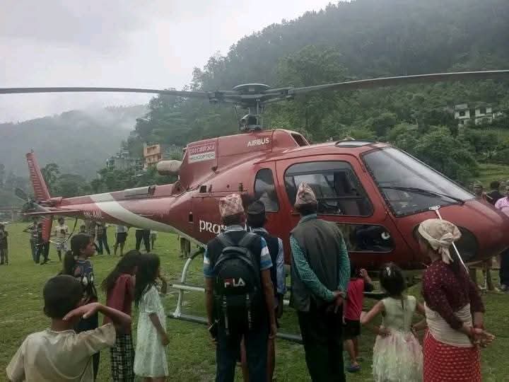 हुम्लादेखि विरामि बोकेर काठमाडौ उडेको प्रभुको हेलिकप्टर दैलेखमा आकस्मिक अवतरण