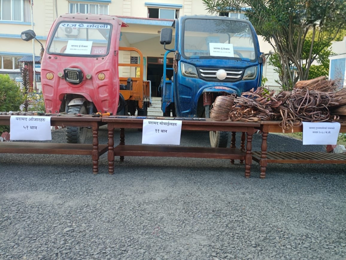 बिजुलीका ट्रान्सफर्मर चोरीको आतङ्क मच्चाउने गिरोह पक्राउ