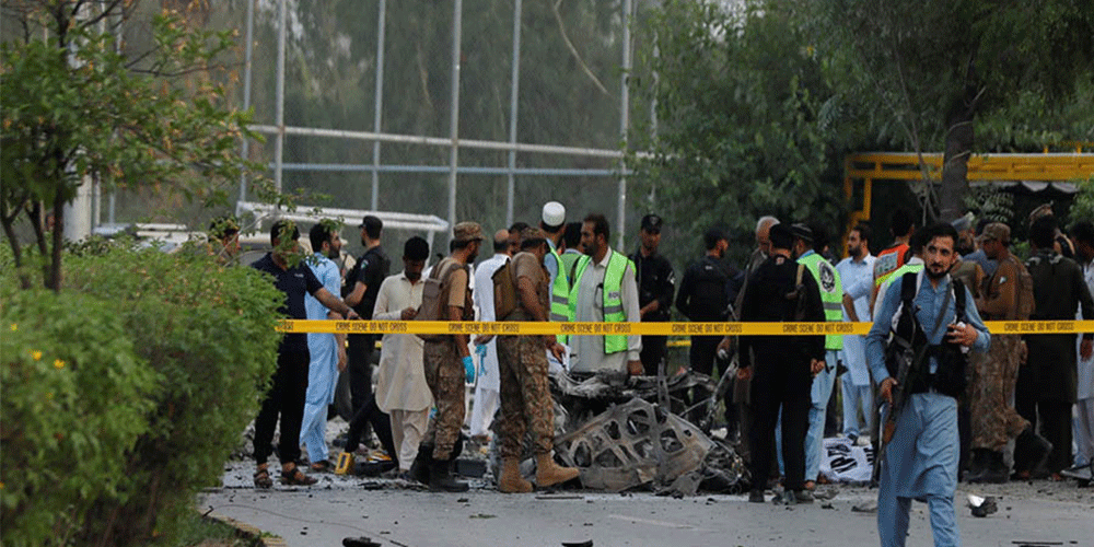 पाकिस्तानको अर्धसैनिक बलको मुख्यालयमा आत्मघाती आक्रमण, तीन प्रहरीको मृत्यु