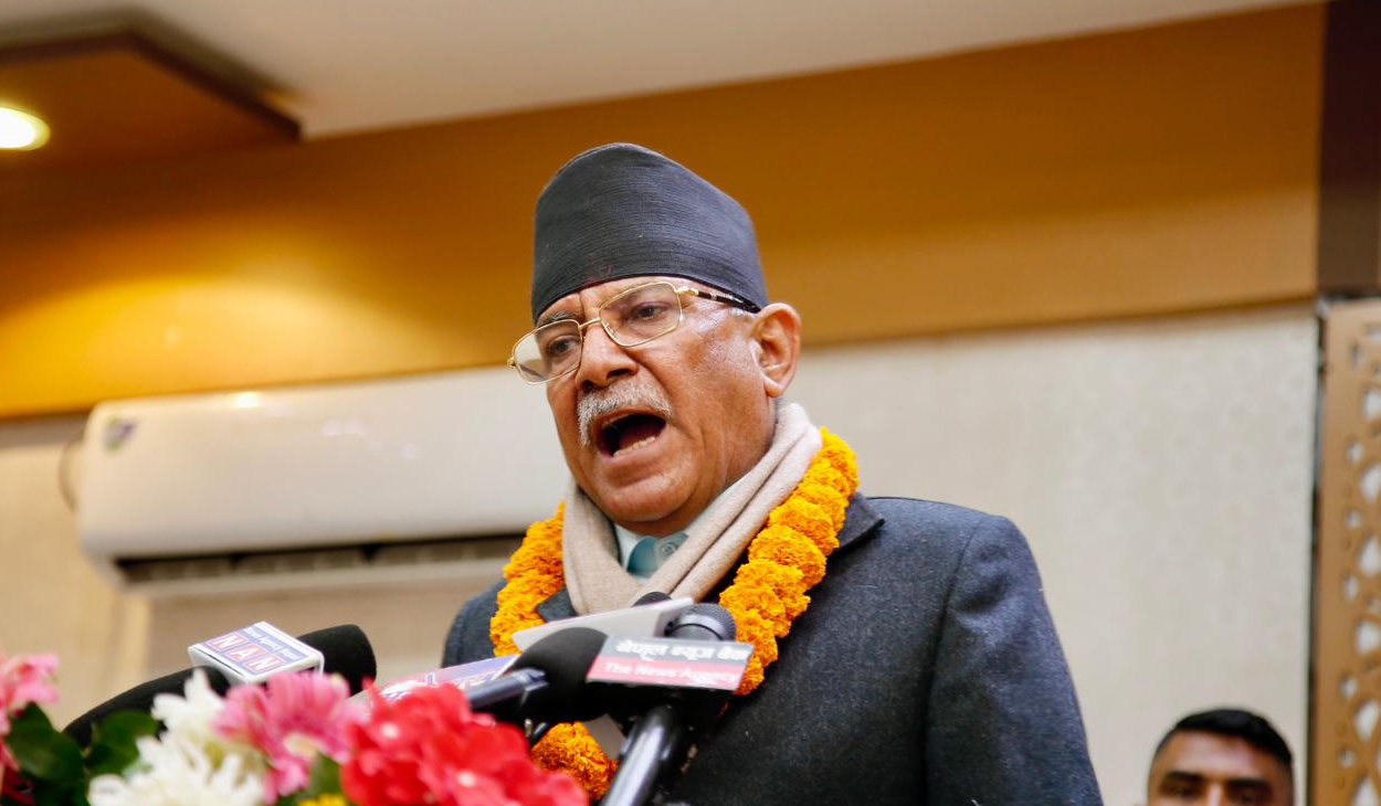 देश अझै संकटमा छ, दुर्घटनामा पर्न सक्छ : प्रचण्ड