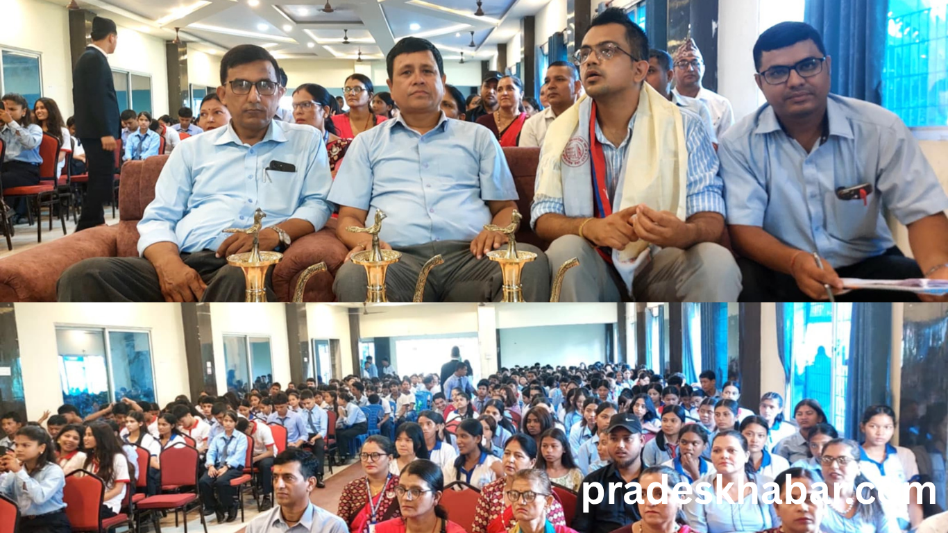इटहरीमा जनता माविको विशेष कार्यक्रम : कक्षा ११ मा भर्ना भएकाहरूलाई स्वागत