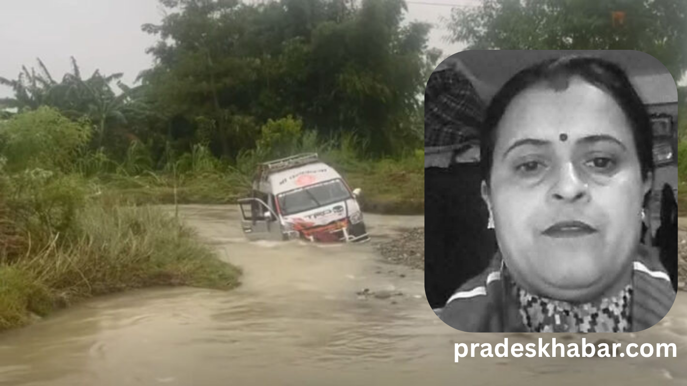 उदयपुरमा हायस गाडी बाढीले बगाउँदा मोरङकी अधिकारीको मृत्यु, २१ जनाको उद्धार
