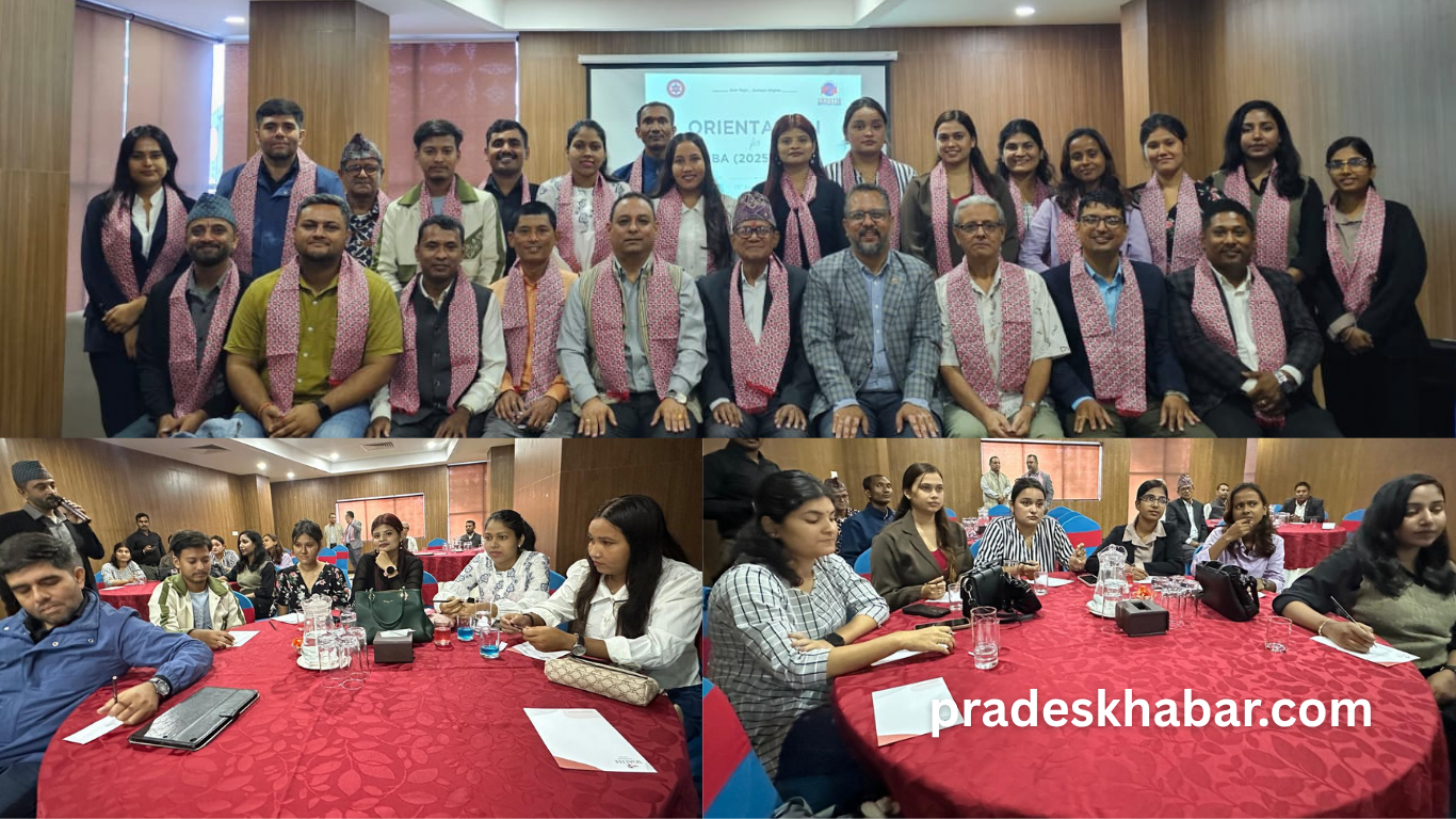 जेनिथ कलेजको २७औँ एमबिए ब्याचको भव्य अभिमुखीकरण: डिन डा. सन्देशदास श्रेष्ठको प्रेरणादायी मार्गदर्शन!