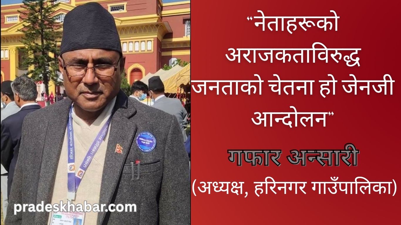 “नेताहरूको अराजकताविरुद्ध जनताको चेतना हो जेनजी आन्दोलन”